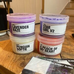 Set of 4 Slime Obsidians slimes